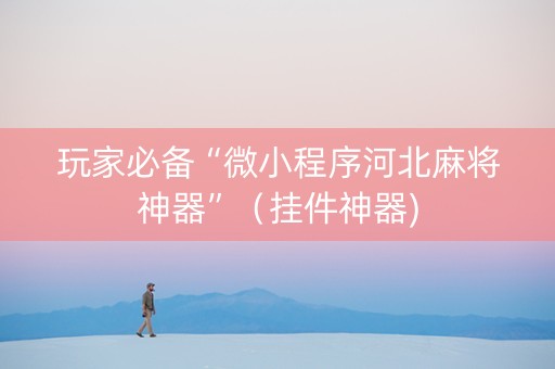 玩家必备“微小程序河北麻将神器”（挂件神器)