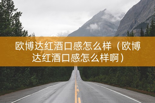 欧博达红酒口感怎么样（欧博达红酒口感怎么样啊）