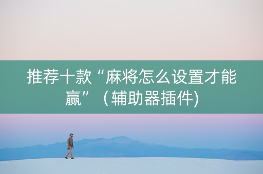 推荐十款“麻将怎么设置才能赢”（辅助器插件)
