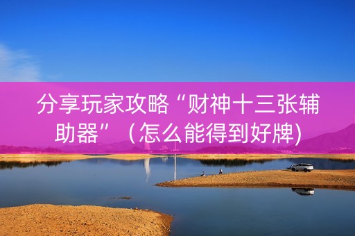 分享玩家攻略“财神十三张辅助器”（怎么能得到好牌)