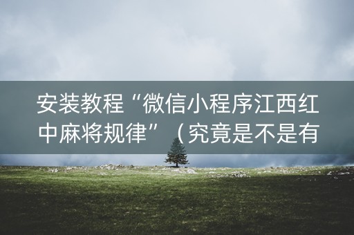 安装教程“微信小程序江西红中麻将规律”（究竟是不是有挂)