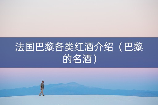 法国巴黎各类红酒介绍（巴黎的名酒）