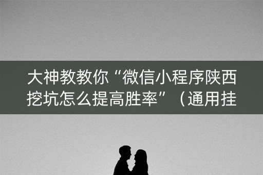 大神教教你“微信小程序陕西挖坑怎么提高胜率”（通用挂软件多少钱)