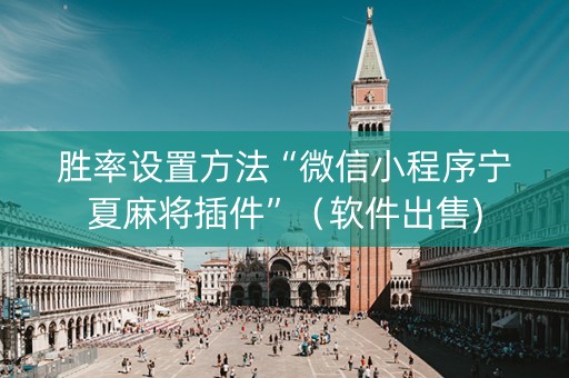 胜率设置方法“微信小程序宁夏麻将插件”（软件出售)