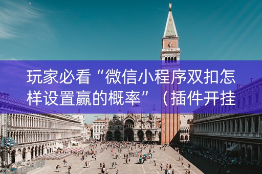 玩家必看“微信小程序双扣怎样设置赢的概率”（插件开挂免费AI)