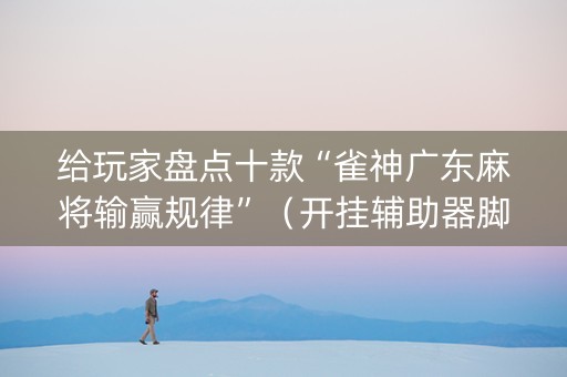 给玩家盘点十款“雀神广东麻将输赢规律”（开挂辅助器脚本)