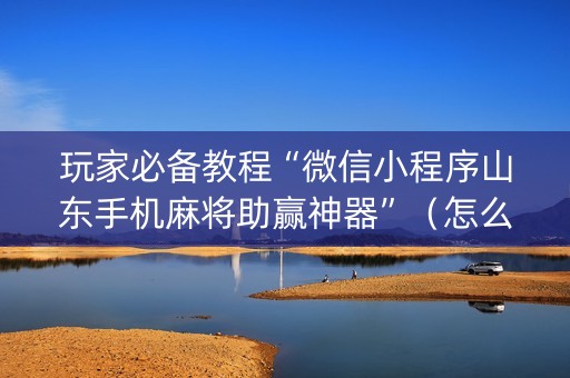 玩家必备教程“微信小程序山东手机麻将助赢神器”（怎么能让牌好一点)