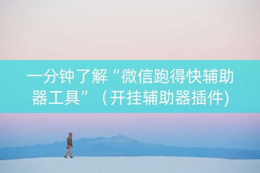 一分钟了解“微信跑得快辅助器工具”（开挂辅助器插件)
