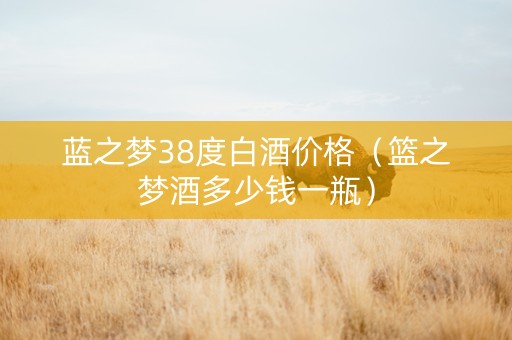 蓝之梦38度白酒价格（篮之梦酒多少钱一瓶）