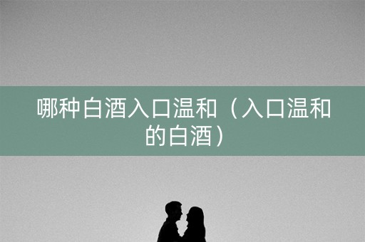 哪种白酒入口温和（入口温和的白酒）