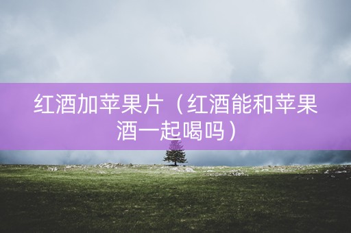 红酒加苹果片（红酒能和苹果酒一起喝吗）