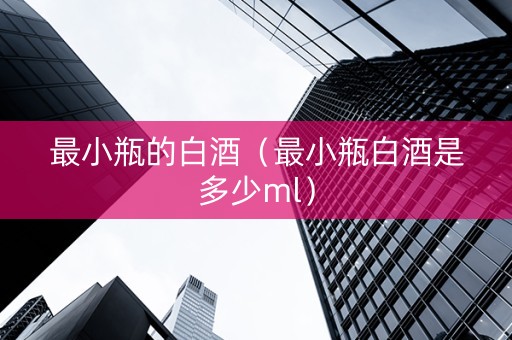 最小瓶的白酒（最小瓶白酒是多少ml）