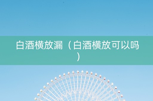 白酒横放漏（白酒横放可以吗）