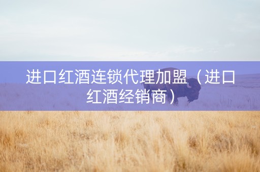 进口红酒连锁代理加盟（进口红酒经销商）