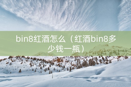 bin8红酒怎么（红酒bin8多少钱一瓶）