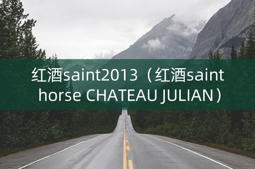 红酒saint2013（红酒saint horse CHATEAU JULIAN）