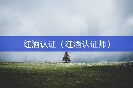 红酒认证（红酒认证师）