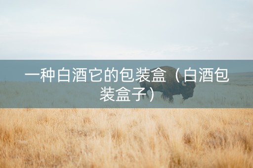 一种白酒它的包装盒（白酒包装盒子）