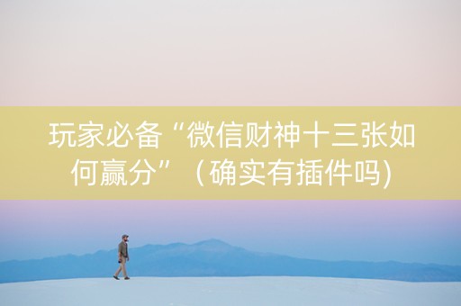 玩家必备“微信财神十三张如何赢分”（确实有插件吗)