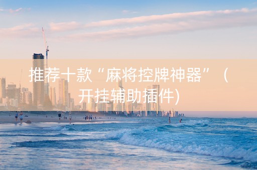 推荐十款“麻将控牌神器”（开挂辅助插件)