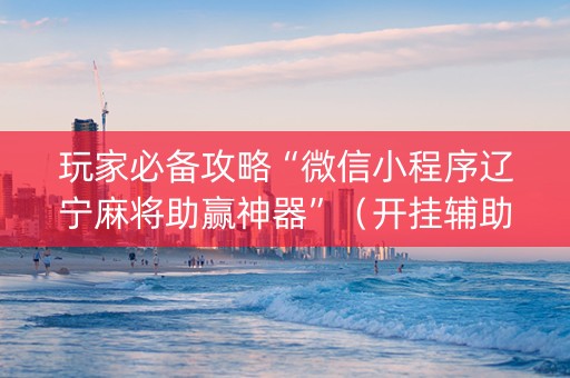玩家必备攻略“微信小程序辽宁麻将助赢神器”（开挂辅助器脚本)