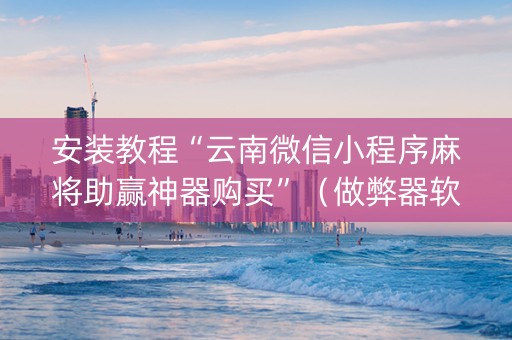 安装教程“云南微信小程序麻将助赢神器购买”（做弊器软件下载)