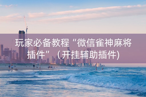 玩家必备教程“微信雀神麻将插件”（开挂辅助插件)