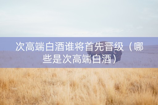 次高端白酒谁将首先晋级（哪些是次高端白酒）