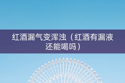 红酒漏气变浑浊（红酒有漏液还能喝吗）
