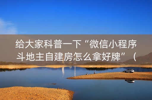 给大家科普一下“微信小程序斗地主自建房怎么拿好牌”（辅助器下载)