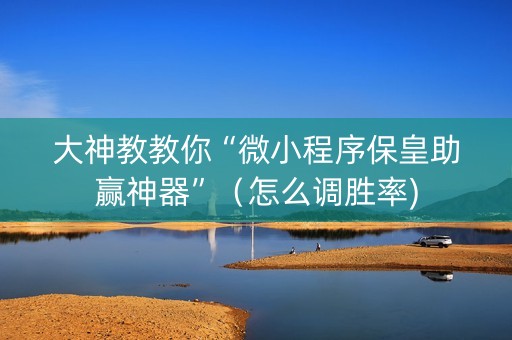 大神教教你“微小程序保皇助赢神器”（怎么调胜率)