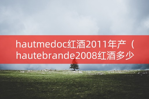 hautmedoc红酒2011年产（hautebrande2008红酒多少钱）