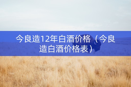 今良造12年白酒价格（今良造白酒价格表）