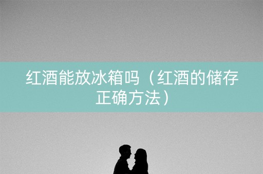 红酒能放冰箱吗（红酒的储存正确方法）