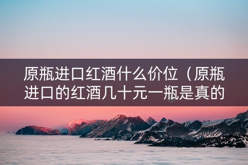 原瓶进口红酒什么价位（原瓶进口的红酒几十元一瓶是真的吗）