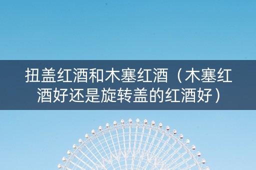 扭盖红酒和木塞红酒（木塞红酒好还是旋转盖的红酒好）