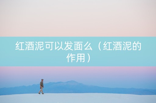 红酒泥可以发面么（红酒泥的作用）