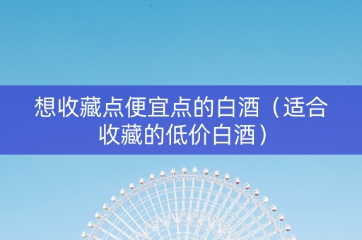 想收藏点便宜点的白酒（适合收藏的低价白酒）