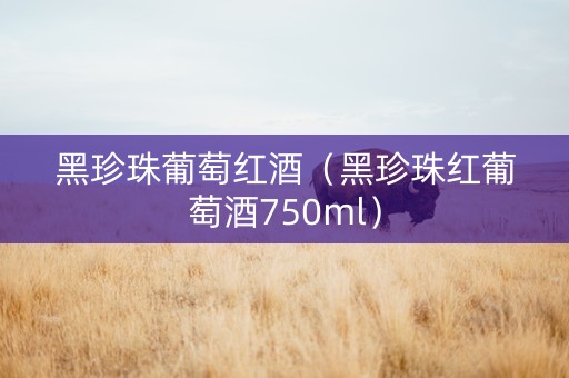 黑珍珠葡萄红酒（黑珍珠红葡萄酒750ml）
