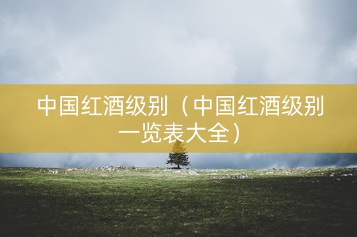 中国红酒级别（中国红酒级别一览表大全）