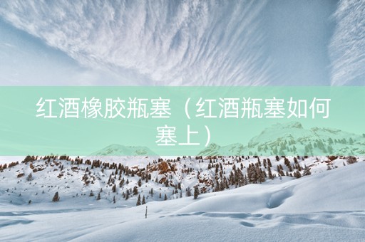 红酒橡胶瓶塞（红酒瓶塞如何塞上）