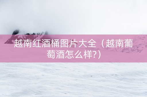 越南红酒桶图片大全（越南葡萄酒怎么样?）