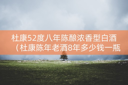 杜康52度八年陈酿浓香型白酒（杜康陈年老酒8年多少钱一瓶）