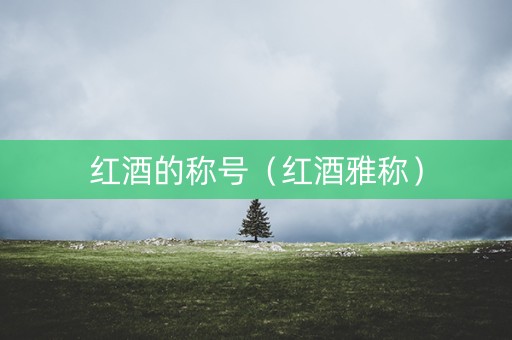 红酒的称号（红酒雅称）