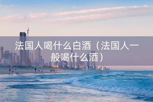 法国人喝什么白酒（法国人一般喝什么酒）