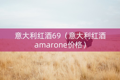 意大利红酒69（意大利红酒amarone价格）