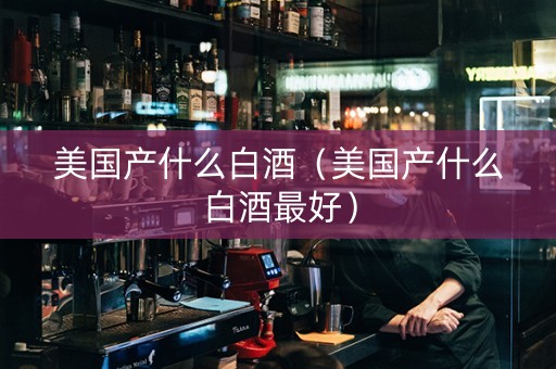 美国产什么白酒（美国产什么白酒最好）