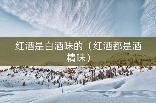 红酒是白酒味的（红酒都是酒精味）