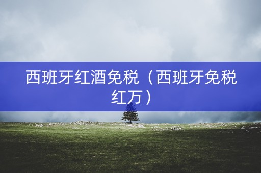 西班牙红酒免税（西班牙免税红万）