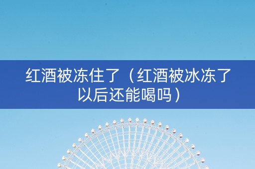 红酒被冻住了（红酒被冰冻了以后还能喝吗）